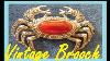 A Vintage Sterling Silver Carnelian And Marcasite Crab Brooch What It Is Worth