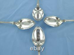 A Vintage Sterling Silver Set Of Four King Pattern Serving Spoons, Sheffield 1980