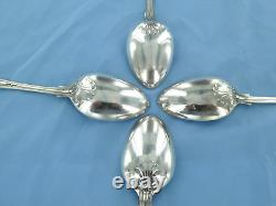 A Vintage Sterling Silver Set Of Four King Pattern Serving Spoons, Sheffield 1980