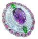 Amethyst 8.2ct Vintage Style Pendant 925 Sterling Silver Handcrafted