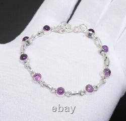 Amethyst Silver Bracelet 925 Sterling Silver Bracelet Handmade Bracelet For Her