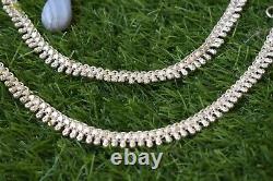 Anklet real 925 sterling silver handmade vintage design ankle bracelet excellent