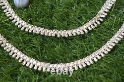 Anklet real 925 sterling silver handmade vintage design ankle bracelet excellent