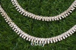 Anklet real 925 sterling silver handmade vintage design ankle bracelet excellent