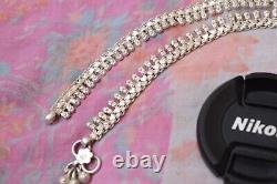 Anklet real 925 sterling silver handmade vintage design ankle bracelet excellent