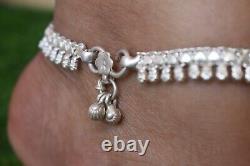 Anklet real 925 sterling silver handmade vintage design ankle bracelet excellent