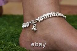 Anklet real 925 sterling silver handmade vintage design ankle bracelet excellent