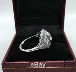 Antique Art Deco 1.20 Ct Round Cut Engagement Bezel Ring 925 Sterling Silver