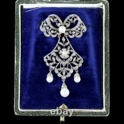 Antique French Victorian Boxed Belle Epoque Brooch Circa 1900