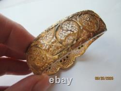 Antique Victorian Gilt Silver Citrine Bracelet