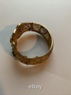 Antique Victorian Gilt Silver Citrine Bracelet