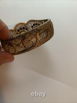 Antique Victorian Gilt Silver Citrine Bracelet