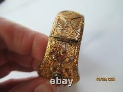 Antique Victorian Gilt Silver Citrine Bracelet