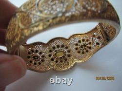 Antique Victorian Gilt Silver Citrine Bracelet