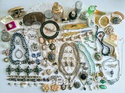 Antique Victorian Nouveau Vintage Jewelry Lot 800 GF Shell Cameos Book Chain +++