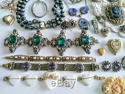 Antique Victorian Nouveau Vintage Jewelry Lot 800 GF Shell Cameos Book Chain +++