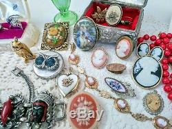 Antique Victorian Signed Vintage Jewelry Lot Selro Carnegie Art GF Sterling Tara