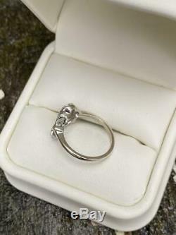 Antique Vintage Engagement Wedding Ring 1.26Ct Round Diamond 14K White Gold Over