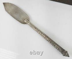 Antique Vintage Indian Style Sterling Silver Serving Set Bangkok Singapore