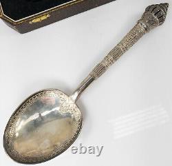 Antique Vintage Indian Style Sterling Silver Serving Set Bangkok Singapore