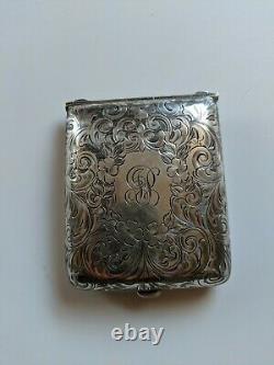 Antique Vintage P. Lorillard Sterling Silver Nivois Cigarette Case Holder