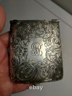 Antique Vintage P. Lorillard Sterling Silver Nivois Cigarette Case Holder