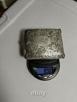 Antique Vintage P. Lorillard Sterling Silver Nivois Cigarette Case Holder