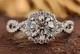 Art Deco Antique Vintage 2.60 Ct White Diamond Wedding Ring 925 Sterling Silver