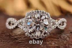 Art Deco Antique Vintage 2.60 Ct White Diamond Wedding Ring 925 Sterling Silver