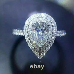 Art Deco Antique Vintage 2.80 Ct White Diamond Wedding Ring 925 Sterling Silver