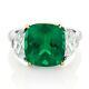 Art Deco Vintage 3.10 Ct Green Emerald 925 Sterling Silver Antique Wedding Ring