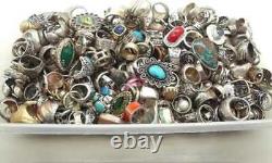 BULK SALE! Mix Gemstone Ring Wholesale Lot 925 Sterling Silver Plated Rings