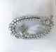 Beautiful Vintage 925 Sterling Silver Women's White Cubic Zirconia Unique Brooch