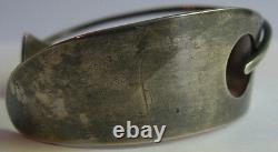 Bill Tendler Great Vintage Sterling Silver Modernist Cuff Bracelet