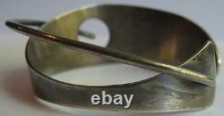 Bill Tendler Great Vintage Sterling Silver Modernist Cuff Bracelet