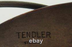 Bill Tendler Great Vintage Sterling Silver Modernist Cuff Bracelet