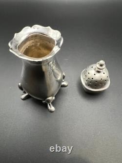 Birmingham 1953 Vintage Sterling Silver Pepper Shaker by William Suckling