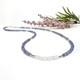 Blue Tanzanite & Moonstone Faceted Rondelle Beaded Choker Women Necklaces 18'