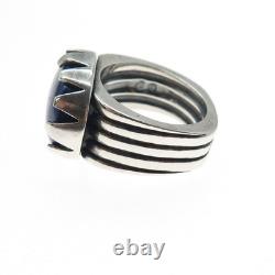 CODY Santa Fe 925 Sterling Silver Vintage Real Lapis Lazuli Ring Size 12 Rare