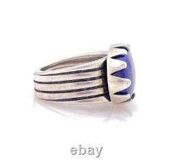 CODY Santa Fe 925 Sterling Silver Vintage Real Lapis Lazuli Ring Size 12 Rare