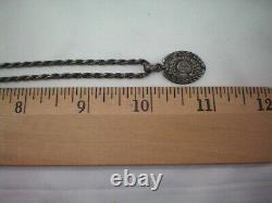 COOL Vintage Pendant with Chain Police Department 925