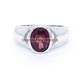 Calibrated Garnet Oval Cut With 925 Sterling Silver Ring For Men's #a86