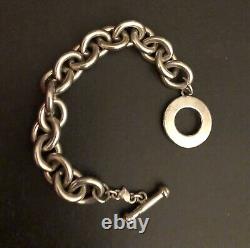 Carolee Heavy 60.35g Vtg Sterling Toggle Clasp Bracelet Marked 925 Reduced