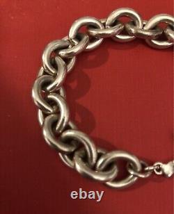 Carolee Heavy 60.35g Vtg Sterling Toggle Clasp Bracelet Marked 925 Reduced