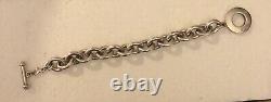Carolee Heavy 60.35g Vtg Sterling Toggle Clasp Bracelet Marked 925 Reduced