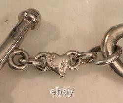 Carolee Heavy 60.35g Vtg Sterling Toggle Clasp Bracelet Marked 925 Reduced