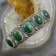 Carolyn Pollack Vintage Southwestern Style Sterling Malachite Bracelet For Women