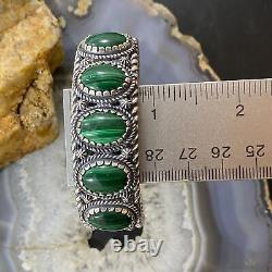 Carolyn Pollack Vintage Southwestern Style Sterling Malachite Bracelet For Women