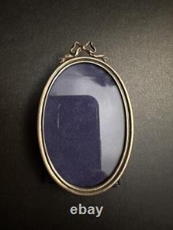 Cartier Vintage Oval 925 Sterling Silver Picture Frames 75cm