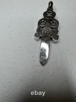 Chrome Hearts Large Dagger Pendant Sterling Silver 925
